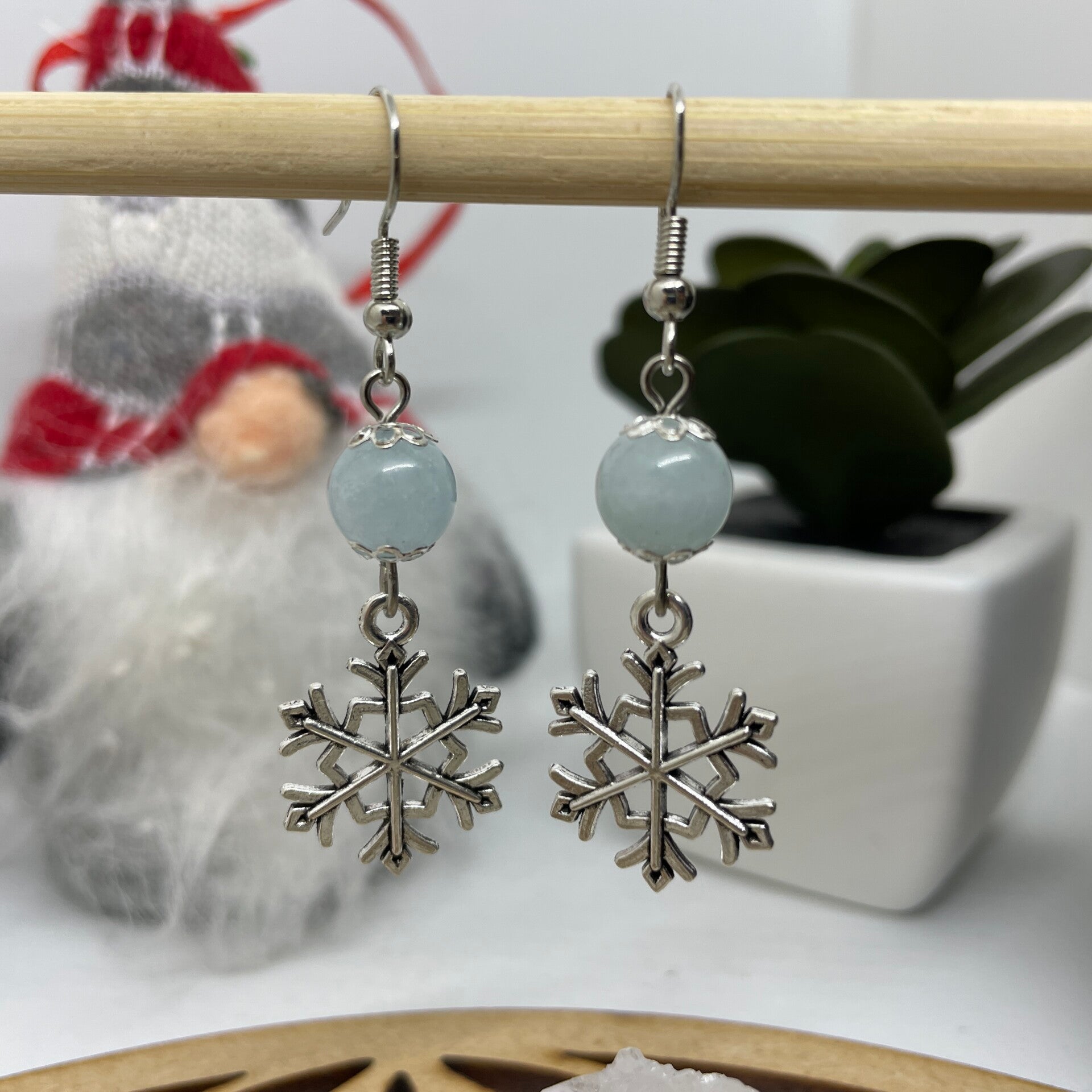 Boucles d'oreilles Flocons Argt