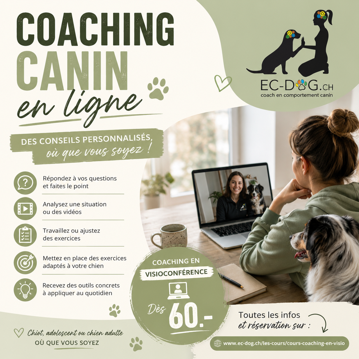Coaching pour chien - Valais - Sion