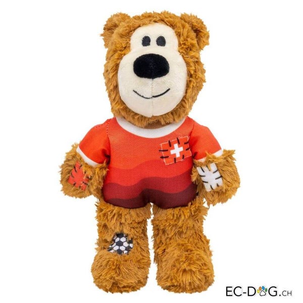 KONG Wild Knots Sport Bear Suisse jouet en peluche pour chiens