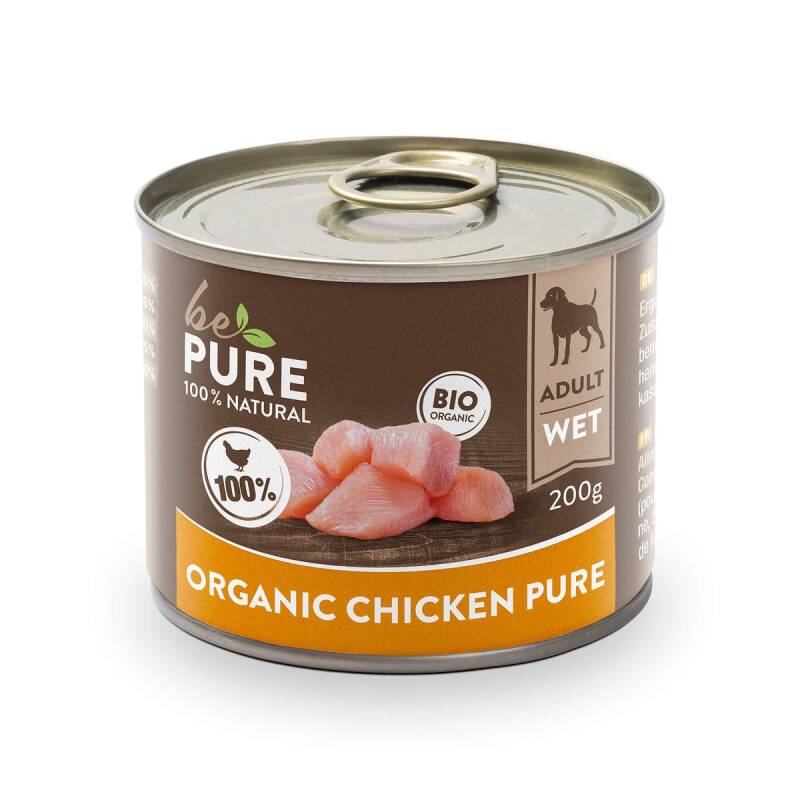 bePure Organic Chicken pure au poulet bio 12x400g