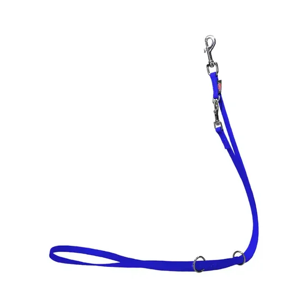 Laisse réglable en 3 positions Biothane 200cm BLEU