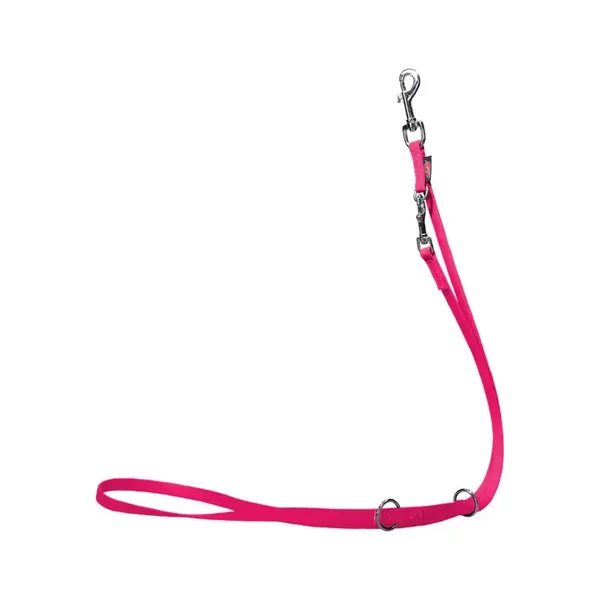 Laisse réglable en 3 positions Biothane 200cm ROSE
