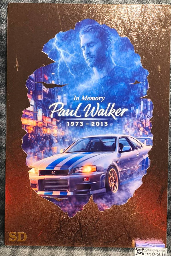 Paul Walker Gedenktafel Kupferedition