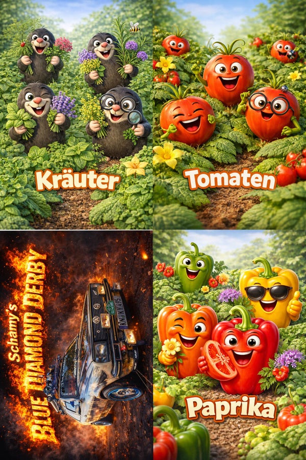 Gartenschilder ohne den pkw 3 stk Aluminium