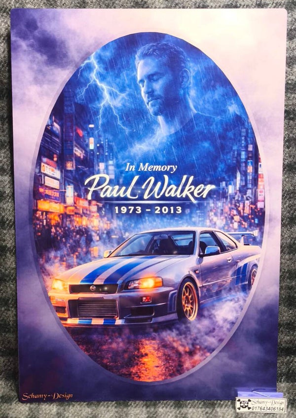 Paul Walker Gedenktafel