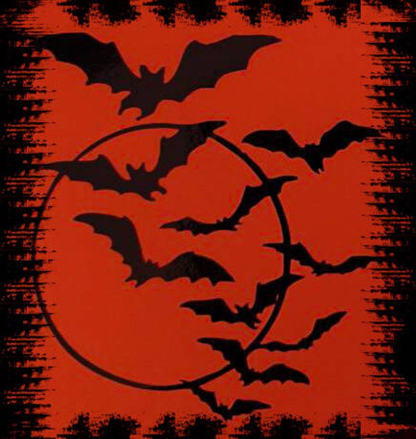 Bats - Moon ca. 16 cm x 16 cm