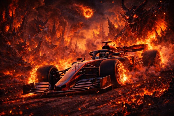 Formel 1 im Flammenmeer