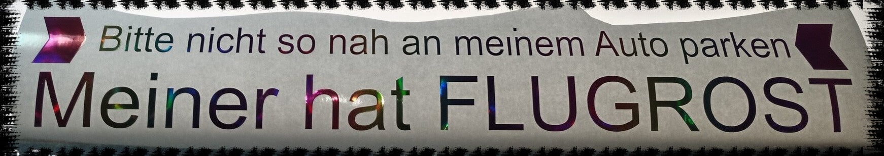 Vorsicht -- Rainbowfolie