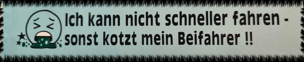Armer Beifahrer