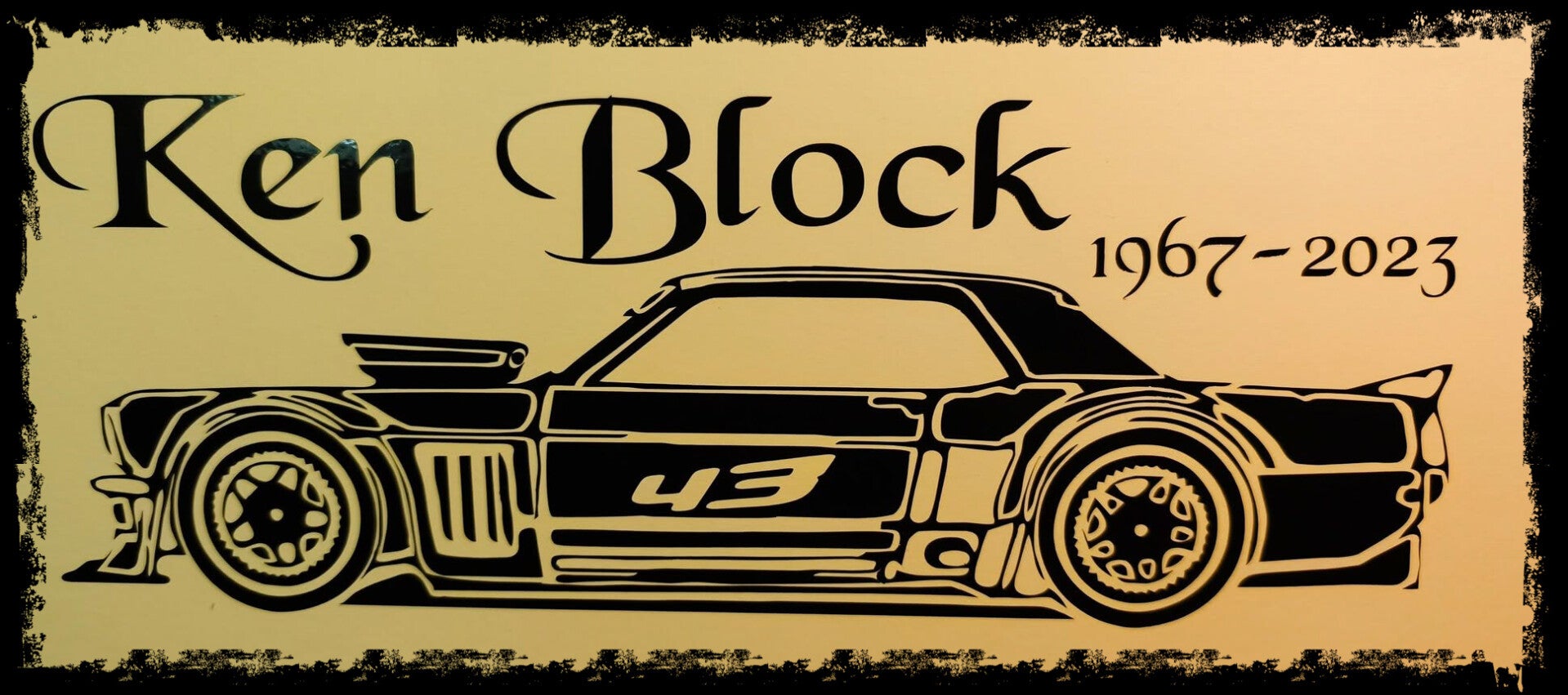 Ken Block ca. 28 cm x 15 cm