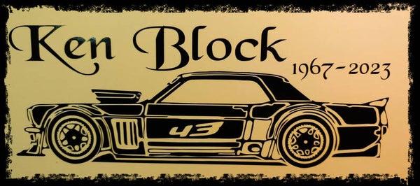 Ken Block ca. 28 cm x 15 cm