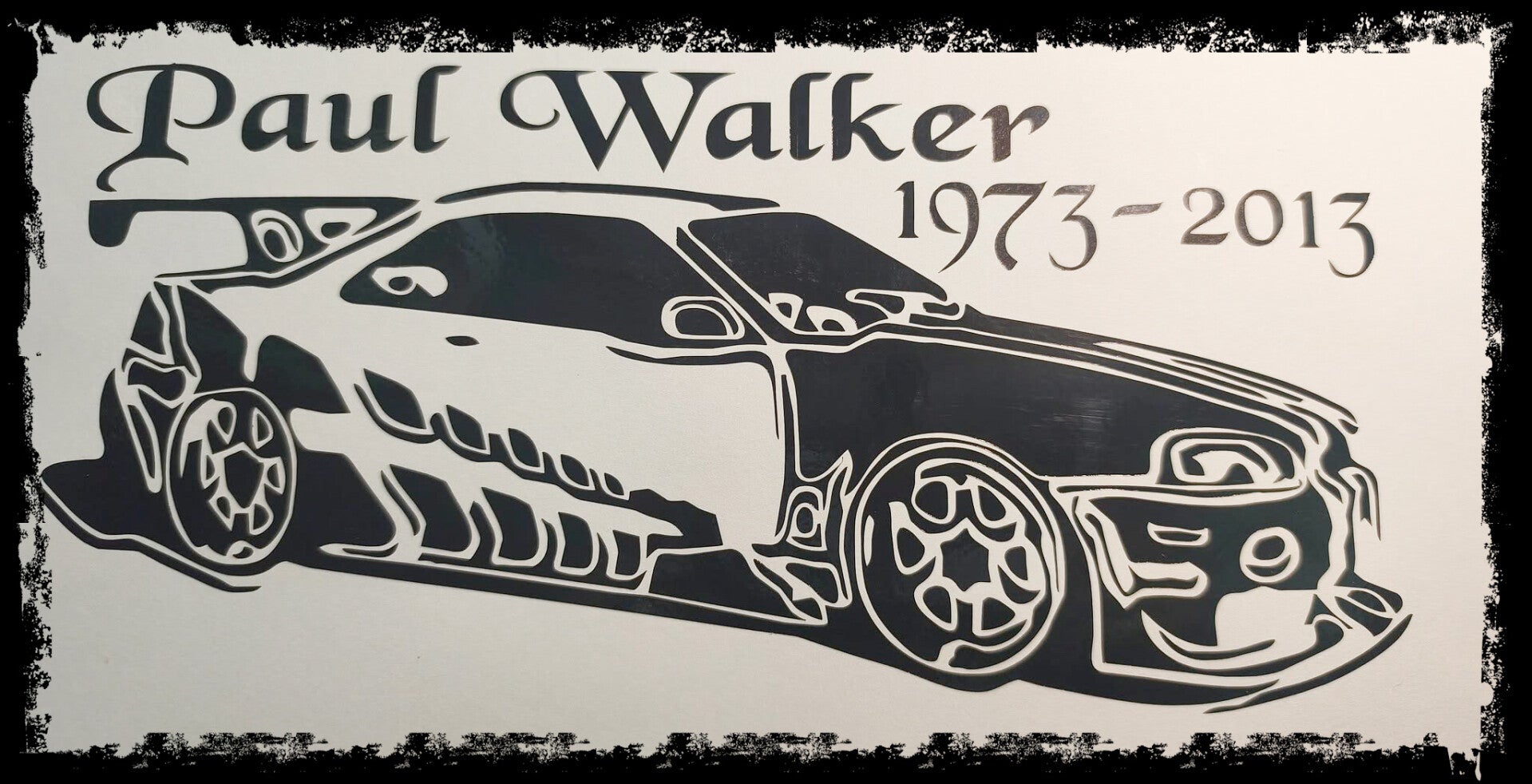 Paul Walker-Skyline ca. 28 cm x 18 cm