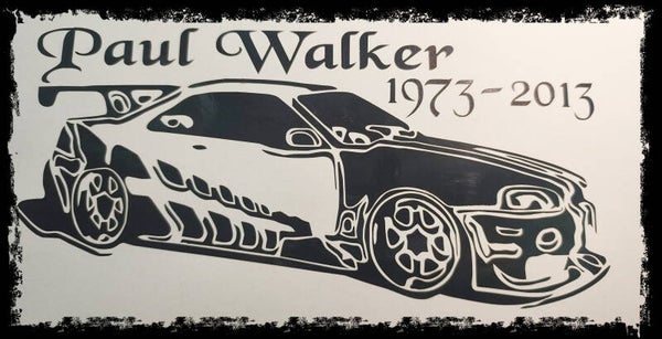 Paul Walker-Skyline ca. 28 cm x 18 cm