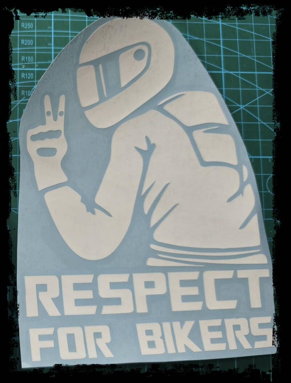respect -biker ca, 20 cm x 16 cm