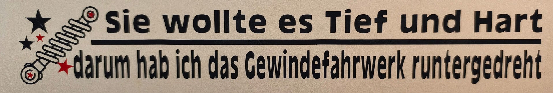 tief und hart