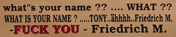 Whats your Name ?
