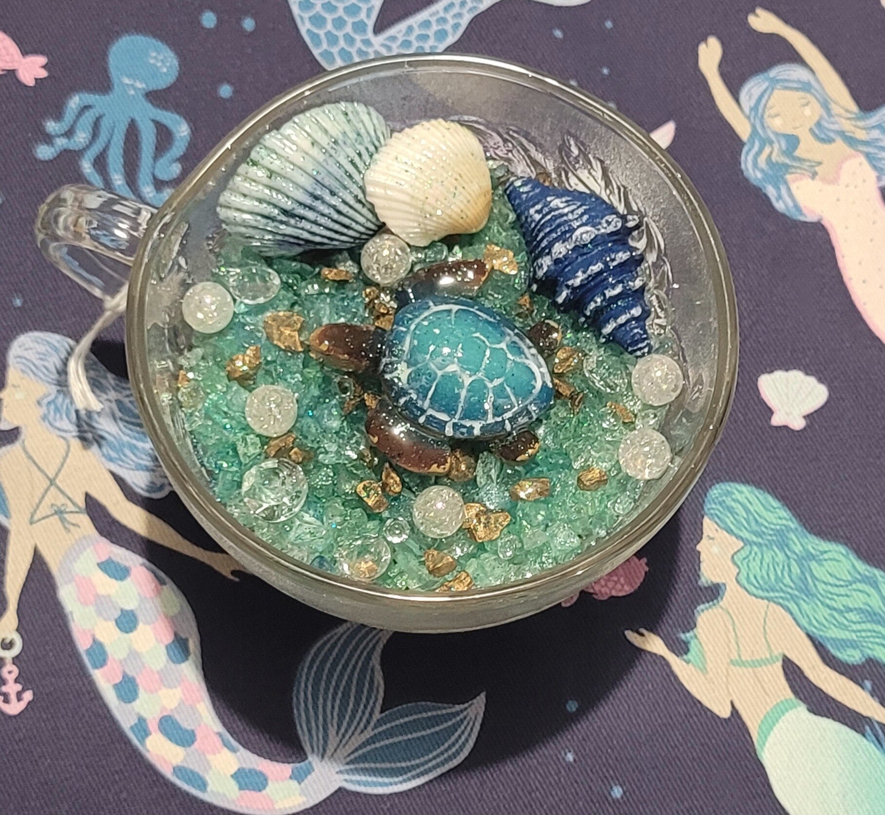 Turtle with Blue Accents