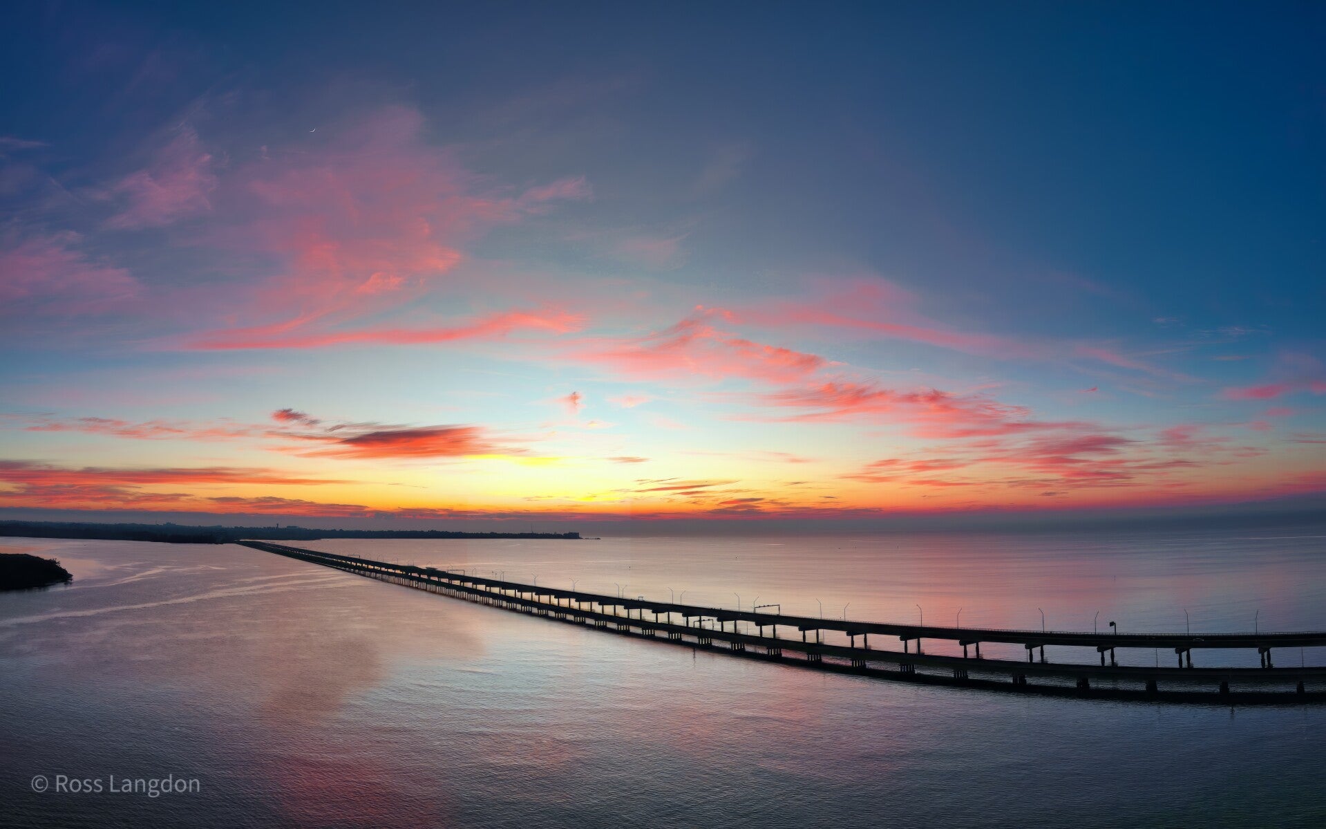 Sunrise at Bramble Bay & Hornibrook Highway