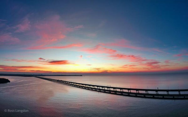 Sunrise at Bramble Bay & Hornibrook Highway