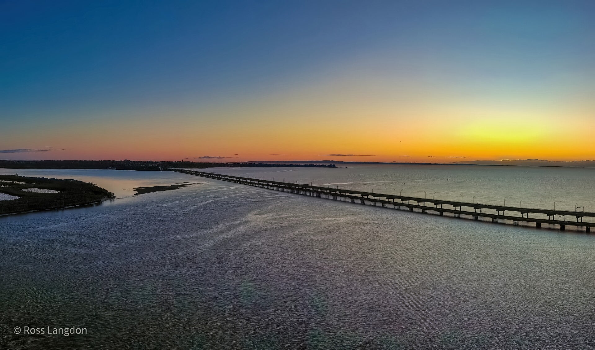 Sunrise at Bramble Bay & Hornibrook Highway