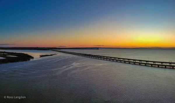 Sunrise at Bramble Bay & Hornibrook Highway