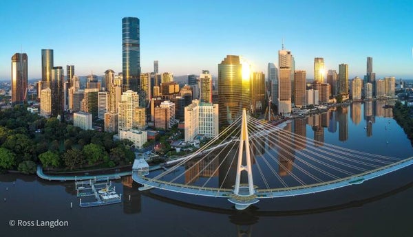 Morning reflections - Brisbane & Kangaroo Point Bridge