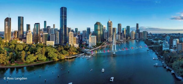 Morning Reflections - Brisbane & Kangaroo Point Bridge