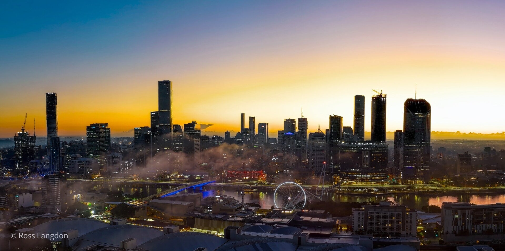 Morning twilight in Brisbane