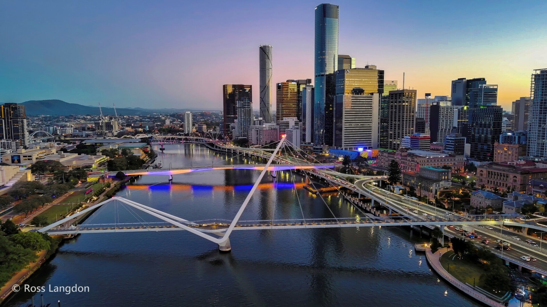 Morning twilight in Brisbane