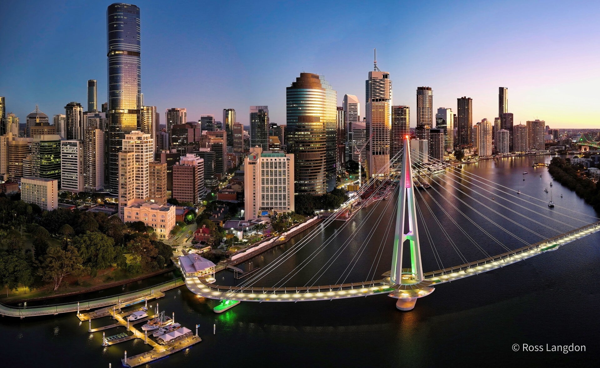 Morning twilight in Brisbane