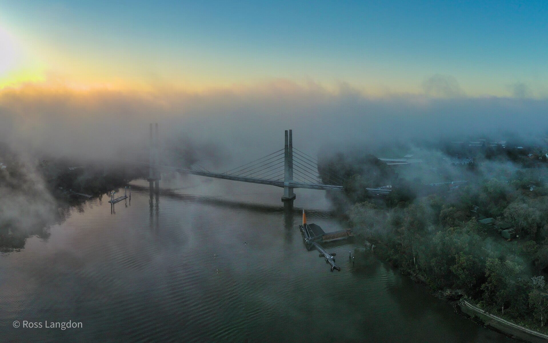 Eleanor Schonell Bridge, Brisbane River