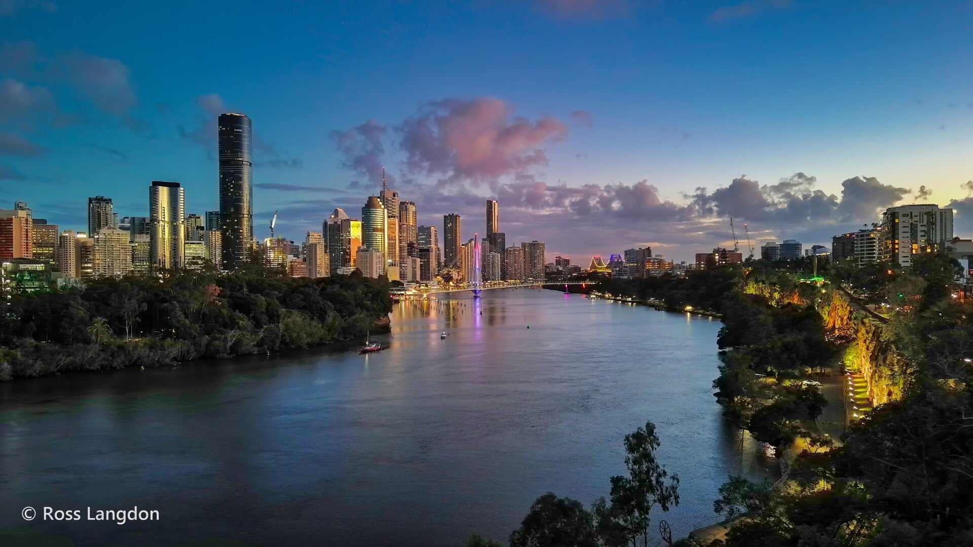 Morning twilight in Brisbane