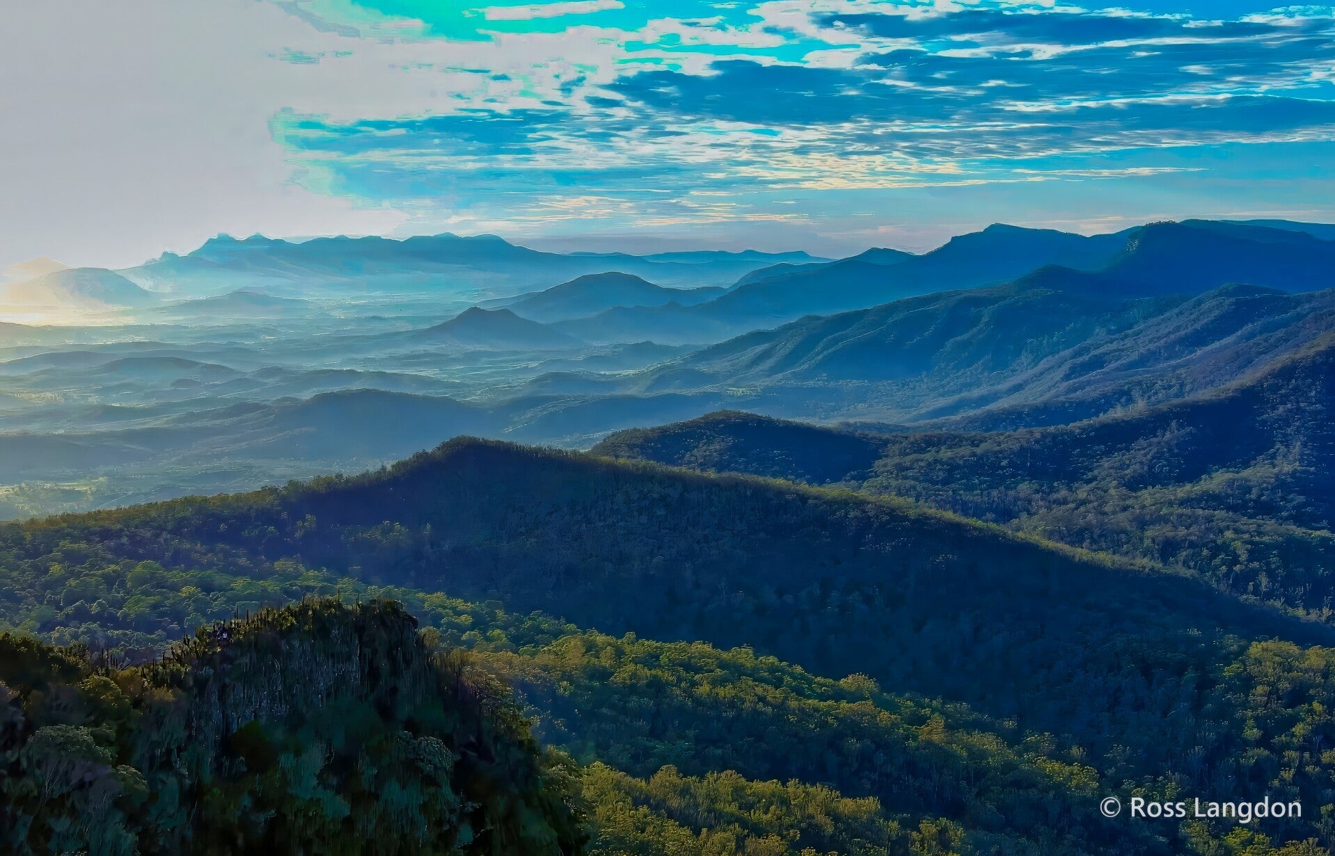 Sunrise at spectacular Mount Mitchell
