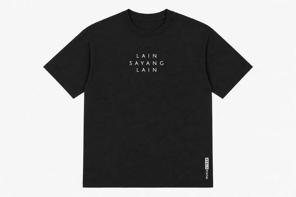 T-shirt zwart (unisex) - Muka Lain Sayang Lain