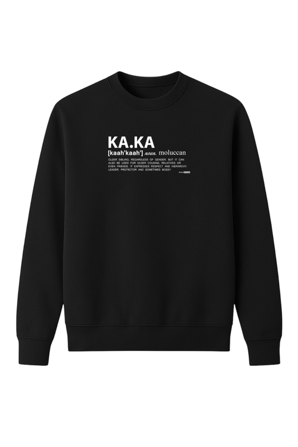 Sweater zwart (unisex) - Muka Kaka