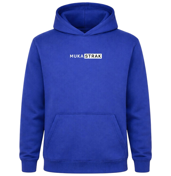 Hoodie blauw (kids) - Muka Biru Laeng