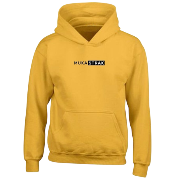 Hoodie okergeel (kids) - Muka Jez