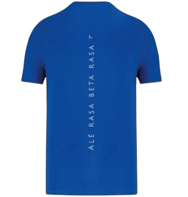 T-shirt blauw (unisex) - Muka Biru Royal Roots