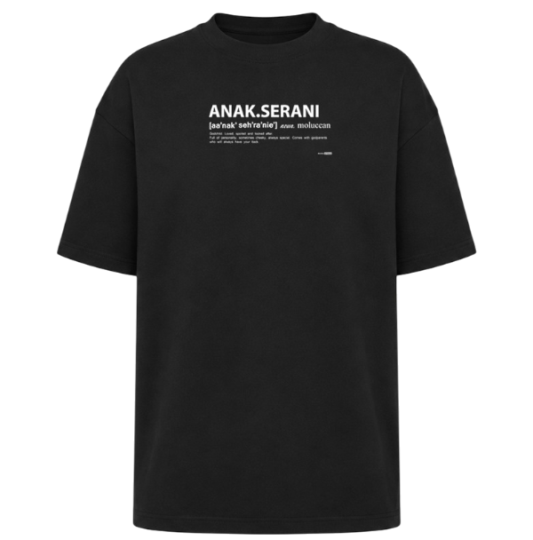 T-shirt zwart (kids) - Anak Serani (Petekind)