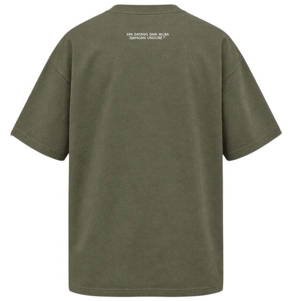 T-shirt groen (unisex) -  Muka Hijau Apa datang dari muka