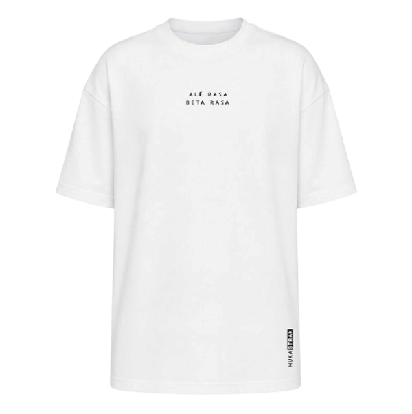 T-shirt wit (unisex) - Muka Alé rasa beta rasa