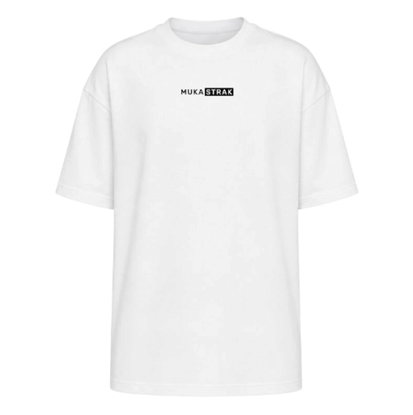 T-shirt wit (unisex) - Muka Putih Basic