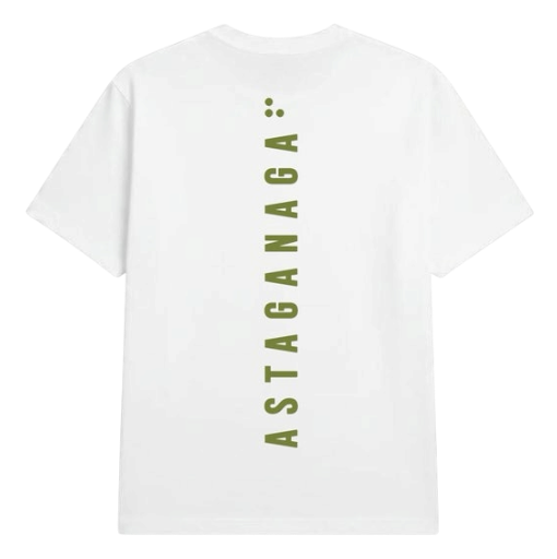 T-shirt wit (unisex) - Muka Putih Astaganaga (Hebat)