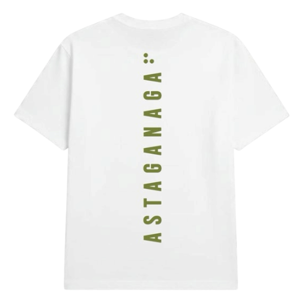 T-shirt wit (unisex) - Muka Putih Astaganaga (Hebat)