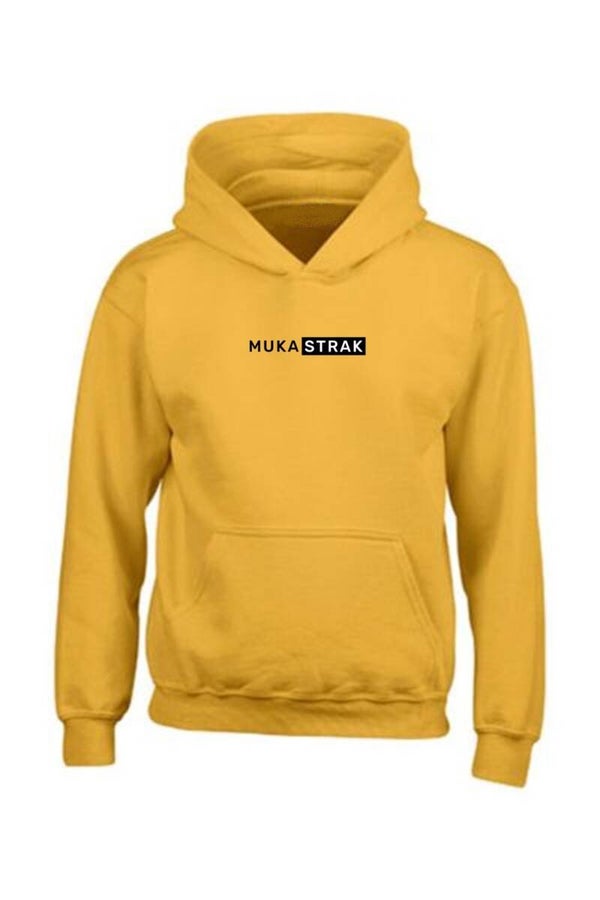 Hoodie okergeel (kids) - Muka Jez