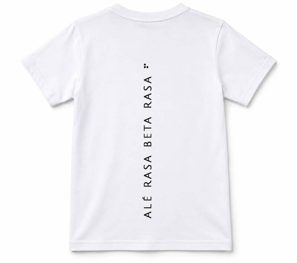 T-shirt wit (kids) - Muka Alé Rasa Kecil