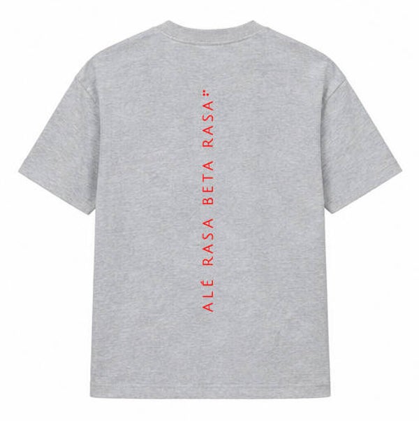 T-shirt grijs (unisex) - Muka Alé Rasa Beta Rasa