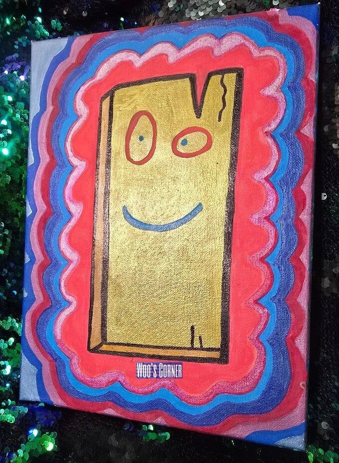 9x12 Golden Plank Stretched Canvas