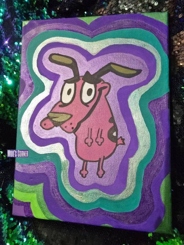 *Damaged and Reduced* 9x12 Courage Stretched Canvas