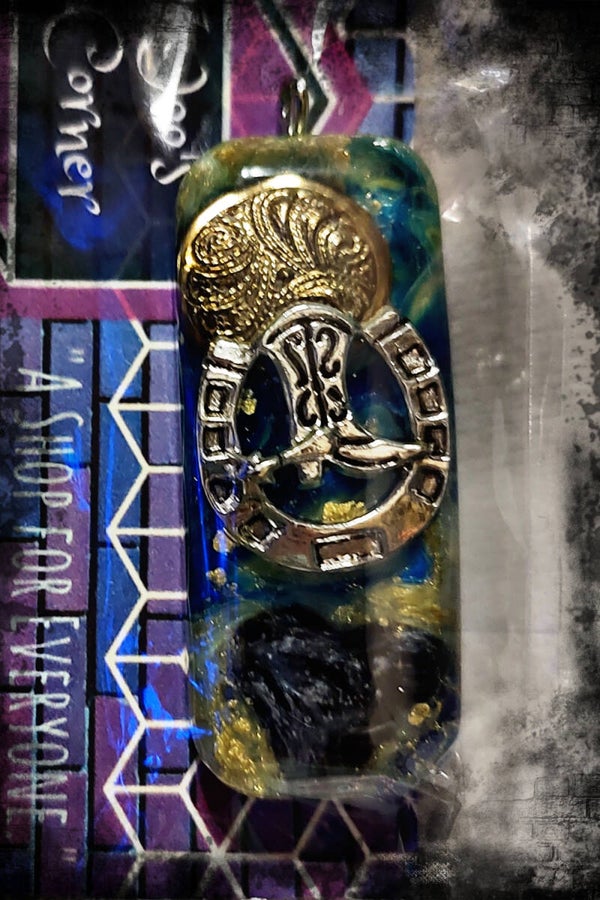 Heart Horseshoe and Boot Rectangle Custom Resin Pendant Necklace Charm